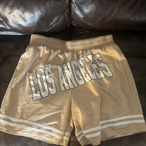 Los Angeles graphic design basketball shorts